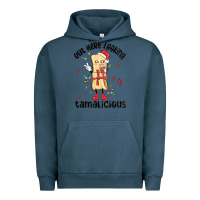 Pigment Midnight Navy out here looking tamalicious christmas tamale Urban Hoodie - MaliasSmallBusiness