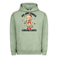 Pigment Oil Green out here looking tamalicious christmas tamale Urban Hoodie - MaliasSmallBusiness