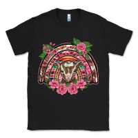 Black pink floral baby goat rainbow Classic Tee - BarkalooDesign