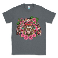 Charcoal Heather pink floral baby goat rainbow Classic Tee - BarkalooDesign