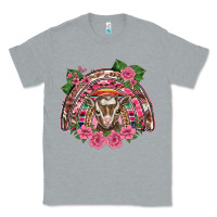 Heather Grey pink floral baby goat rainbow Classic Tee - BarkalooDesign