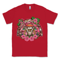 Red pink floral baby goat rainbow Classic Tee - BarkalooDesign
