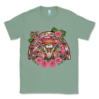 Sage pink floral baby goat rainbow Classic Tee - BarkalooDesign