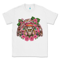 White pink floral baby goat rainbow Classic Tee - BarkalooDesign