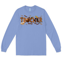 Colony Blue melanin teacher Long Sleeve Tee - texasbilliewilder