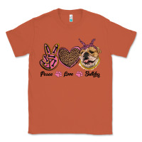 Copper peace love bulldog Classic Tee - RanaPortraitStore
