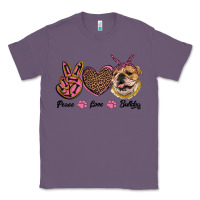 Lavender peace love bulldog Classic Tee - RanaPortraitStore