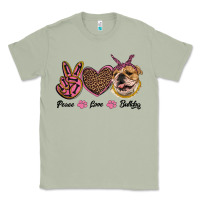 Matcha peace love bulldog Classic Tee - RanaPortraitStore