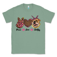 Sage peace love bulldog Classic Tee - RanaPortraitStore