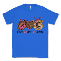 True Royal peace love bulldog Classic Tee - RanaPortraitStore