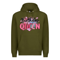 Army Green birthday queen Premium Hoodie - MaliasSmallBusiness
