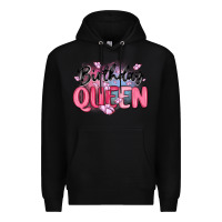 Black birthday queen Premium Hoodie - MaliasSmallBusiness