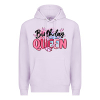 Lilac birthday queen Premium Hoodie - MaliasSmallBusiness