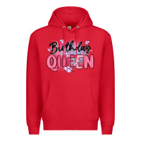 Red birthday queen Premium Hoodie - MaliasSmallBusiness