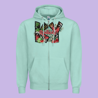 Kentucky Zipper Hoodie Designed By Sublimationcraftshop