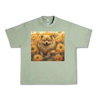 Oil Green chow chow Urban Heavy Tee - Unal Design