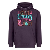 Plum give cancer the boot Heavyweight Hoodie - JahusDesignShop