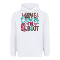 White give cancer the boot Heavyweight Hoodie - JahusDesignShop
