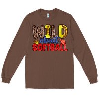 Chestnut wild about softball Long Sleeve Tee - Zillion Design Studio