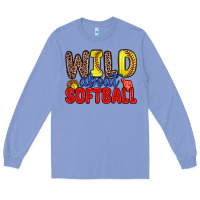 Colony Blue wild about softball Long Sleeve Tee - Zillion Design Studio