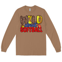 Toasted Coconut wild about softball Long Sleeve Tee - Zillion Design Studio