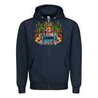 Navy summer Zipper Hoodie - SublimationCraftShop