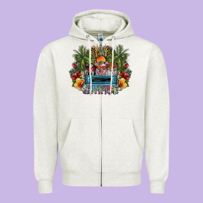 Summer Zipper Hoodie Designed By Sublimationcraftshop