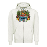 Oatmeal Heather summer Zipper Hoodie - SublimationCraftShop