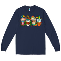 Navy cinco de mayo coffee cups Long Sleeve Tee - AdoDesignShop