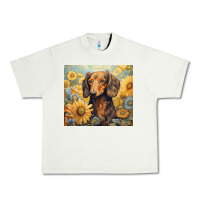 Pistachio dachshund Urban Heavy Tee - Unal Design