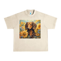Sandshell dachshund Urban Heavy Tee - Unal Design