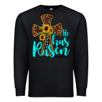 Black he has risen Premium Sweatshirt - JahusDesignShop