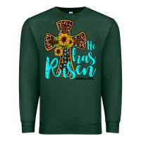 Sports Green he has risen Premium Sweatshirt - JahusDesignShop