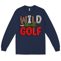 Navy wild about golf Long Sleeve Tee - Zillion Design Studio