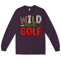 Plum wild about golf Long Sleeve Tee - Zillion Design Studio