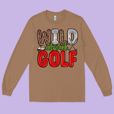 Wild About Golf Long Sleeve Tee Designed By Zillion Design Studio