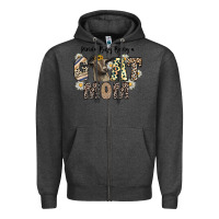 Charcoal Heather kinda busy being a goat mom Zipper Hoodie - CowhideDigitalArt