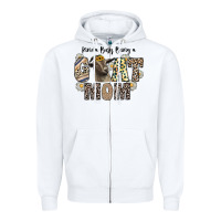 White kinda busy being a goat mom Zipper Hoodie - CowhideDigitalArt