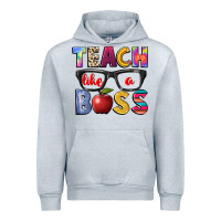Heather Grey teach like a boss Urban Hoodie - NancyCooperArtShop