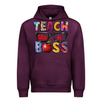 Mauve Wine teach like a boss Urban Hoodie - NancyCooperArtShop