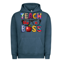 Pigment Midnight Navy teach like a boss Urban Hoodie - NancyCooperArtShop