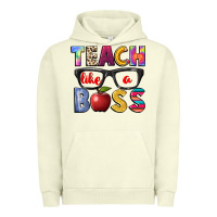 Pigment Pistachio teach like a boss Urban Hoodie - NancyCooperArtShop