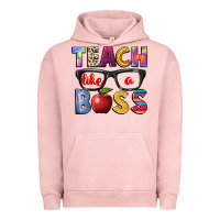 Pigment Salmon teach like a boss Urban Hoodie - NancyCooperArtShop