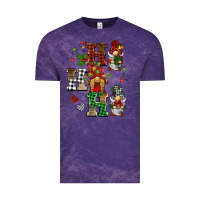 Cloud Purple christmas ho ho ho gnomes Vintage Tee - BarkalooDesign