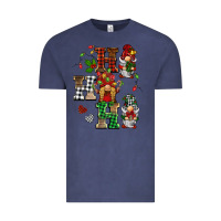 Vintage Denim christmas ho ho ho gnomes Vintage Tee - BarkalooDesign
