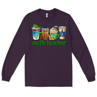 Plum math teacher coffee cups Long Sleeve Tee - texasbilliewilder