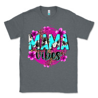 Charcoal Heather mama vibes Classic Tee - Zillion Design Studio