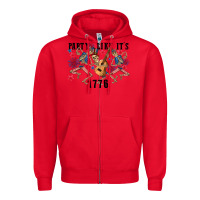 Red Party like its 1776 4th of july Zipper Hoodie - CowGirlArtShop