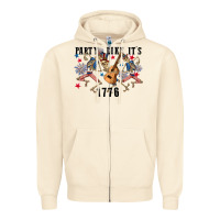 Sandshell Party like its 1776 4th of july Zipper Hoodie - CowGirlArtShop