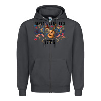 Smoke Party like its 1776 4th of july Zipper Hoodie - CowGirlArtShop